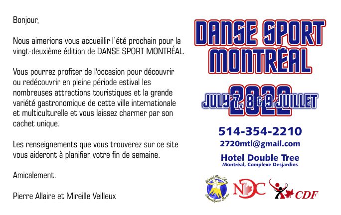 DSM 2022 Danse Sport Montreal Pierre Allaire Mireille Veilleux